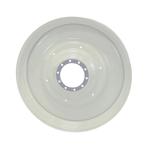 [62118] 15"W x 50"D, New Holland White 10-Hole Formed Plate , -6.75" Offset