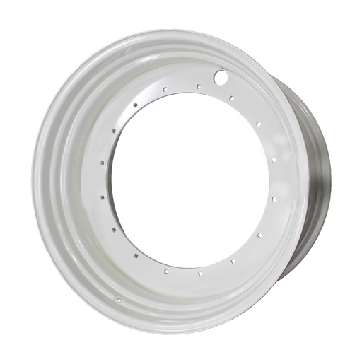 [62907] 23"W x 42"D, New Holland White 16-Hole Stub Disc