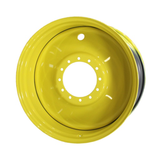 [63065] 23"W x 38"D, John Deere Yellow 12-Hole Formed Plate Sprayer , -6.12" Offset