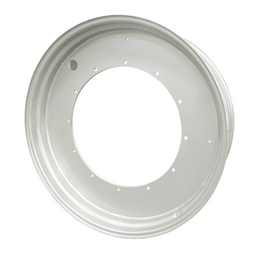 [63830] 16"W x 46"D, Ford / New Holland White 12-Hole Stub Disc , 2.62" Offset