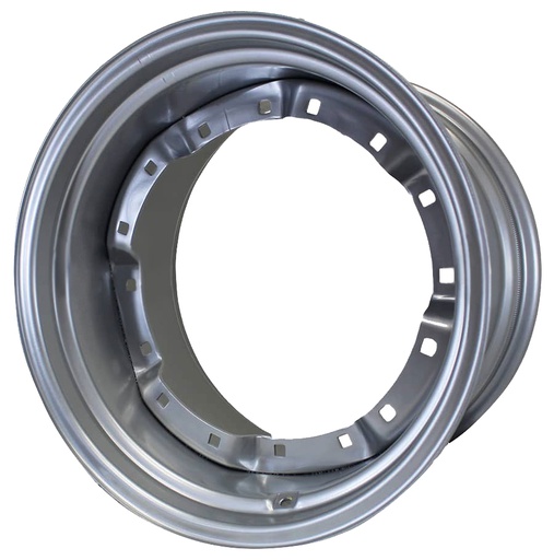 [63832] 10"W x 24"D, Agco Corp Gray 8-Hole Waffle Wheel (Groups of 2 bolts) , 2.75" Offset