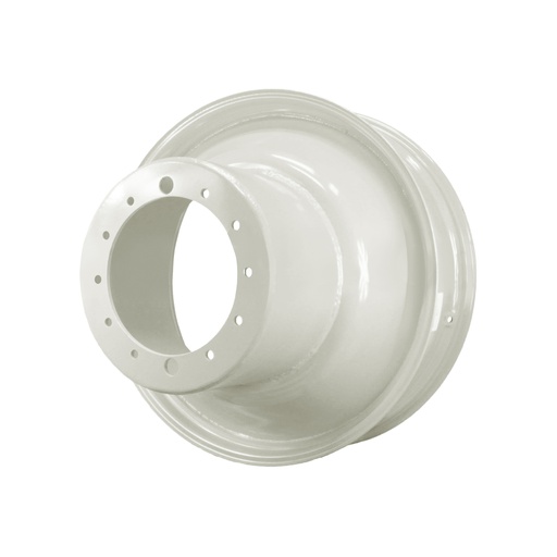 [63865] 10"W x 38"D, Ford / New Holland White 12-Hole FWA Direct Bolt Dual , -22.25" Offset