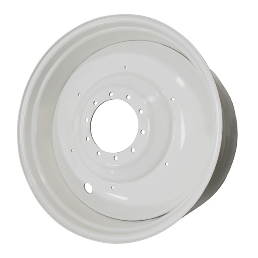 [63898] 20"W x 42"D, Ford / New Holland White 10-Hole Formed Plate , -9.62" Offset