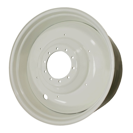 [63910] 20"W x 42"D, New Holland White 10-Hole Formed Plate , -12.38" Offset