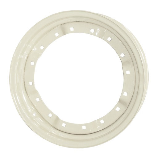 [63931] 8"W x 24"D, Ford / New Holland White 8-Hole Waffle Wheel (Groups of 3 bolts)