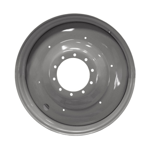 [63979] 23"W x 38"D, Agco Corp Gray 10-Hole Formed Plate , -12" Offset