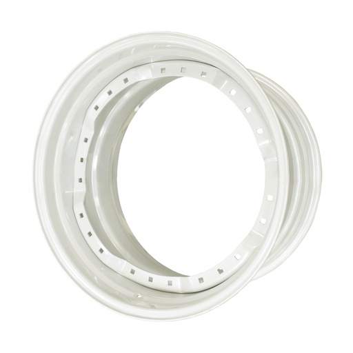 [63999] 20"W x 34"D, Ford / New Holland White 12-Hole Waffle Wheel (Groups of 2 Bolts)