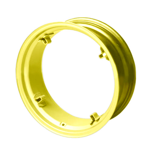 [64025] 9"W x 24"D, John Deere Yellow 4-Hole Rim with Clamp/Loop Style