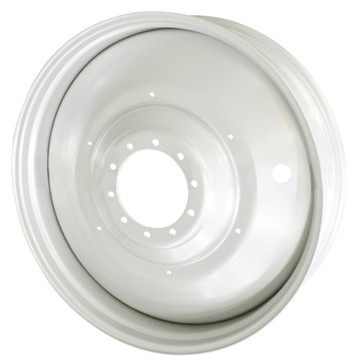 [64069] 12"W x 46"D, Ford / New Holland White 10-Hole Formed Plate , -6.5" Offset