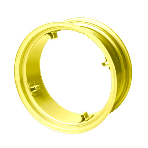 [64091] 10"W x 24"D, John Deere Yellow 4-Hole Rim, Clamp/Loop Style