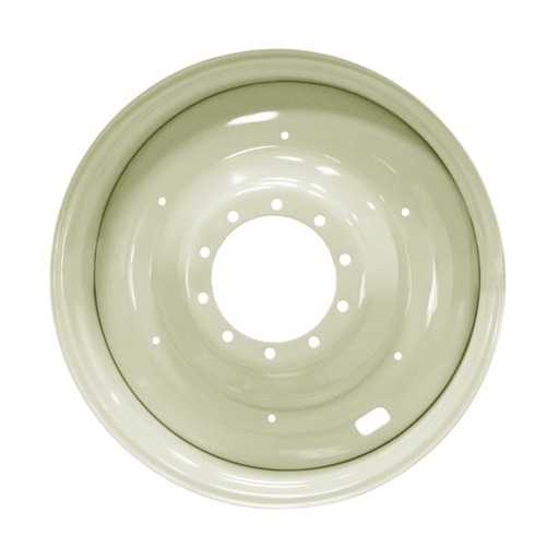 [64132] 16"W x 38"D, Ford / New Holland White 10-Hole Formed Plate , -6.88" Offset