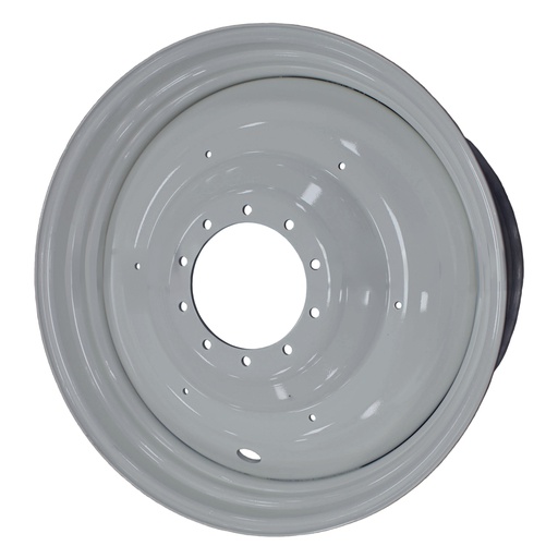 [64336] 28"W x 42"D, Case IH Silver Mist 10-Hole Formed Plate , -14.38" Offset