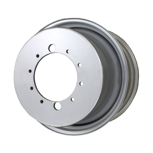 [64807] 15"W x 28"D, Case IH Silver Mist 10-Hole FWA Direct Bolt Dual , -20.25" Offset