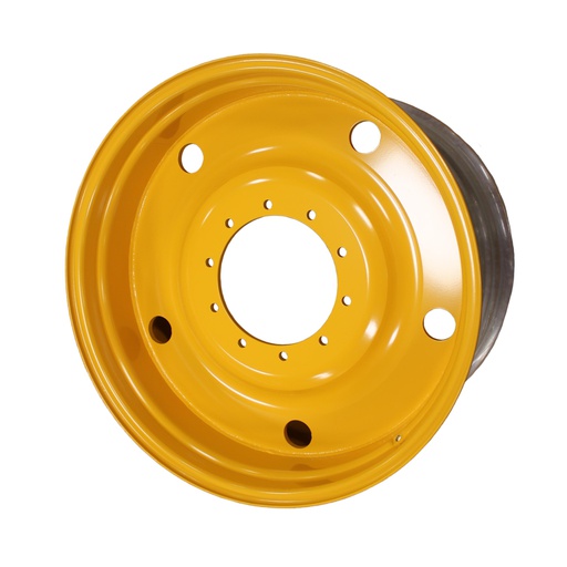 [65131] 25"W x 38"D, Hagie Orange 10-Hole Formed Plate , -7.5" Offset