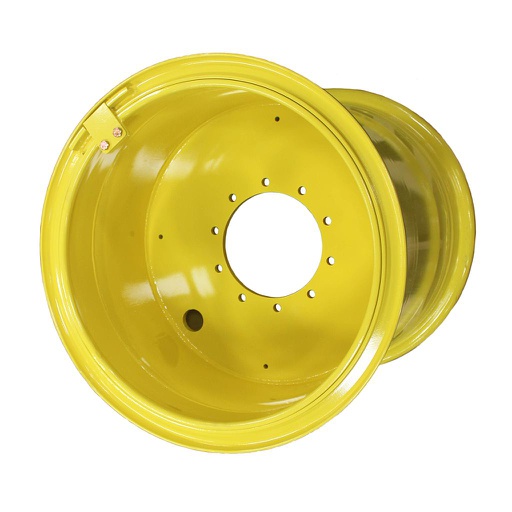 [65501] 36"W x 32"D, John Deere Yellow 10-Hole Flat Plate , 0.75" Offset