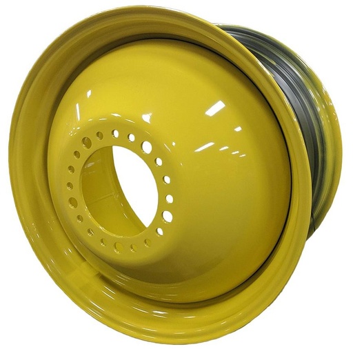 [68292] 23"W x 38"D, John Deere Yellow 20-Hole Dolly Dual , -16.38" Offset