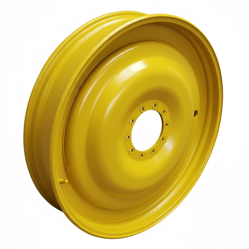 [68462] 10"W x 54"D, John Deere Yellow 10-Hole Bubble Disc , 4.12" Offset