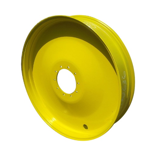 [T002636-Z] 10"W x 50"D, John Deere Yellow 10-Hole Formed Plate