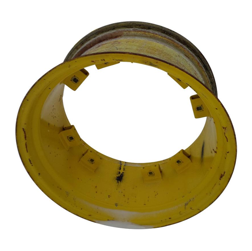 [WS000011-NRW-Z] 15"W x 28"D, John Deere Yellow 8-Hole Rim with Clamp/U-Clamp (groups of 2 bolts)
