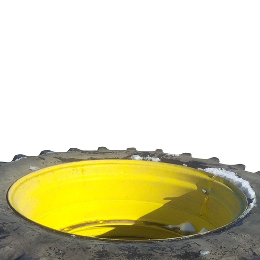 [WT002472-Z] 15"W x 38"D, John Deere Yellow 12-Hole Stub Disc