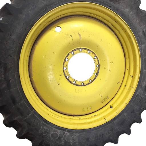 [WT007129] 13"W x 46"D, John Deere Yellow 12-Hole Bubble Disc