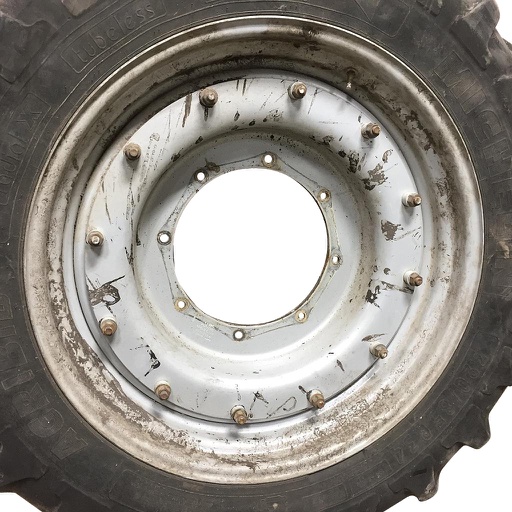 [WT007914RIM] 12"W x 34"D, Case IH Silver Mist 12-Hole Stub Disc