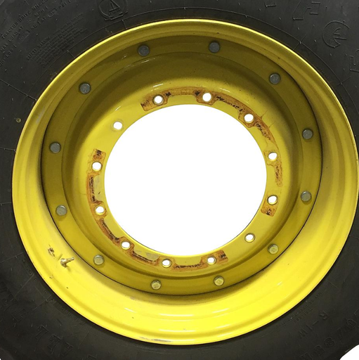 [WT008790RIM] 15"W x 34"D, John Deere Yellow 12-Hole Stub Disc