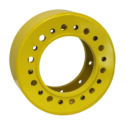 [49144] 10-Hole 7"L Combine Dolly Dual Spacer, John Deere Yellow