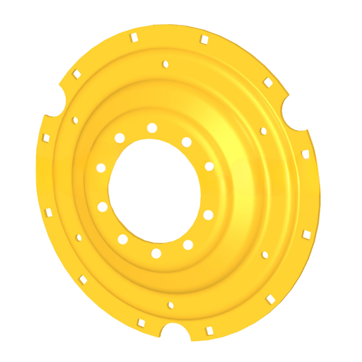 [72516] 10-Hole Stub Disc Center for 38"-54" Rim, John Deere Yellow