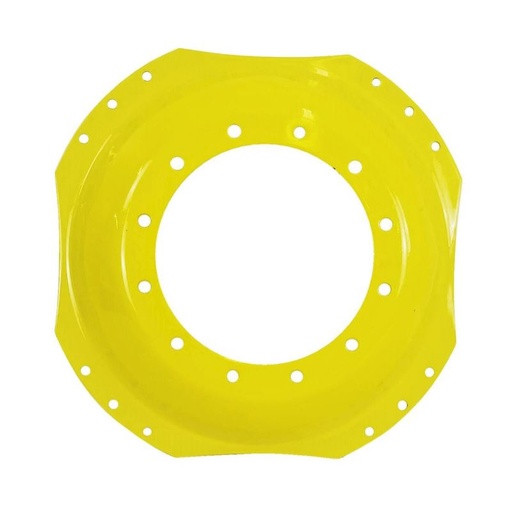 [27257] 12-Hole Waffle Disc (Groups of 3 Bolts) Center for 34" Rim, John Deere Yellow