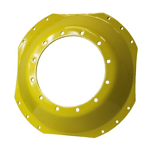 [63672] 12-Hole Waffle Disc (Groups of 3 Bolts) Center for 38"-54" Rim, John Deere Yellow