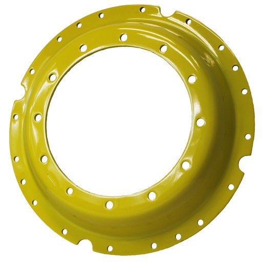 [052112700Y] 12-Hole Waffle Disc (Groups of 3 Bolts)HD Center for 34" Rim, John Deere Yellow