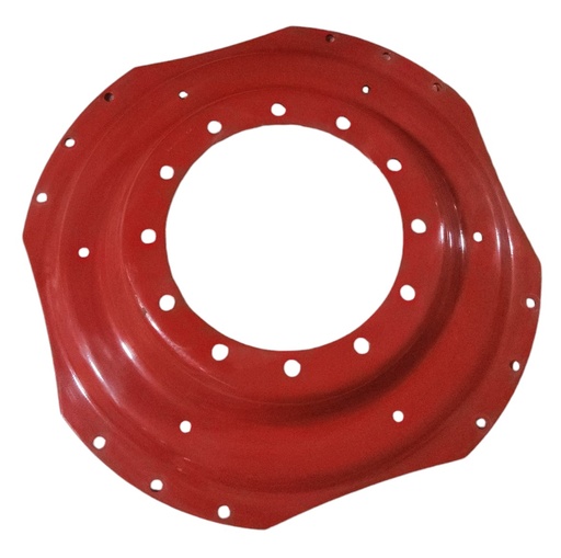 [72461] 12-Hole Waffle Disc (Groups of 3 Bolts) Center for 38"-54" Rim, Fendt/Agco Red