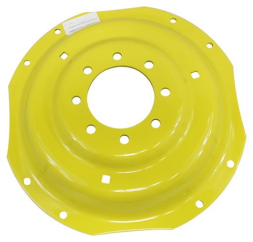 [74035] 8-Hole Waffle Disc (Groups of 2 Bolts) Center for 28"-30" Rim, John Deere Yellow