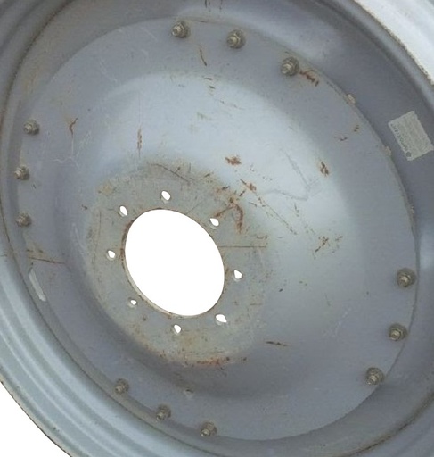 [T002639-CTR-Z] 8-Hole Waffle Disc (Groups of 3 Bolts) Center for 38"-54" Rim, Agco Corp Gray