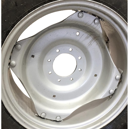[WT007289CTR] 8-Hole Clamp/Loop Style (groups of 2 bolts) Center for 28"-30" Rim, Case IH Silver Mist