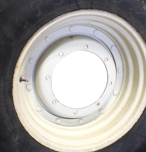 [WT007394CTR] 8-Hole Stub Disc Center for 28"-34" Rim, Ford / New Holland White